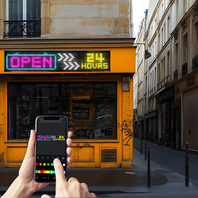 3500 니트 밝기 100 수명 LED 플렉시블 매트릭스 패널 스크린 (플렉시블 디스플레이 및 16*96+ 픽셀 크기)