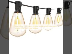 파티오 조명과 AC 110V/220V 입력 전압으로 웨딩에 우아함을 더하세요